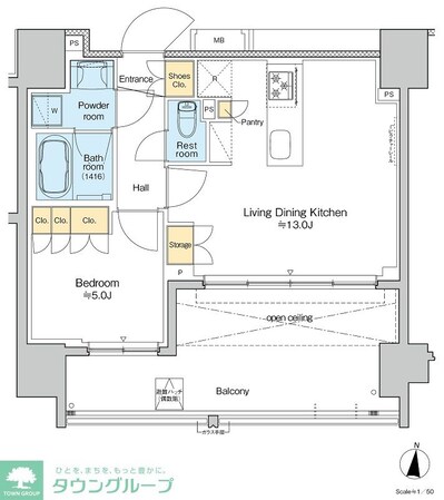 プラウドフラット亀戸ステーションプレイスの物件間取画像